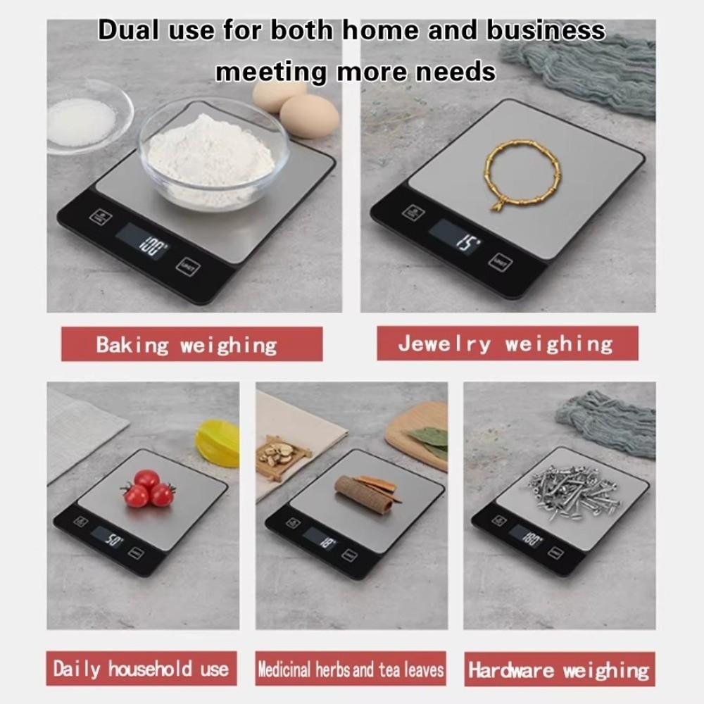 Stainless Steel Electronic Scale Digital Display Kitchen Scale Accurate Food Scale Baking Cooking