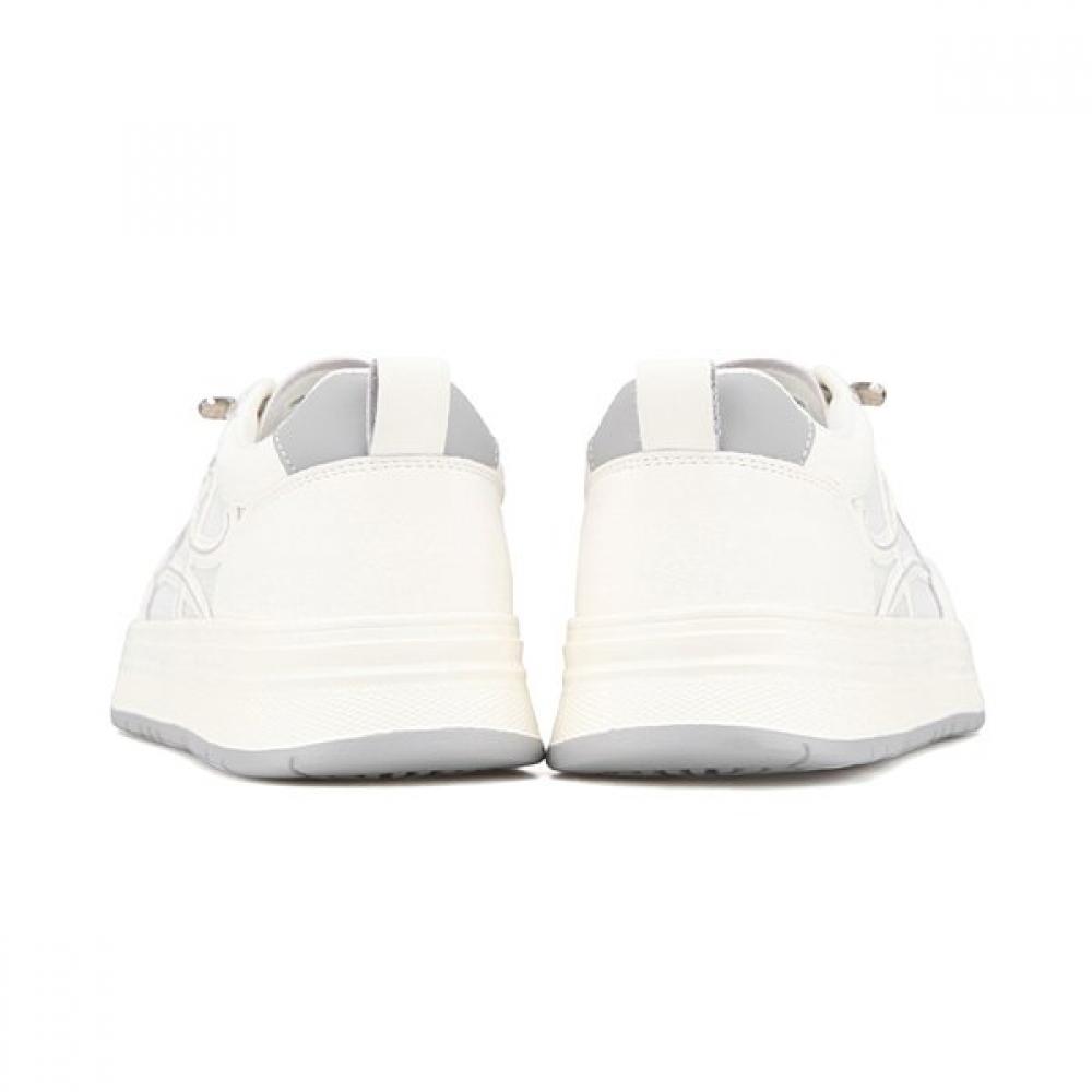 BARBARA Women Cowhide Mesh Elastic Band Lightweight Sneakers 4cm Bbj155