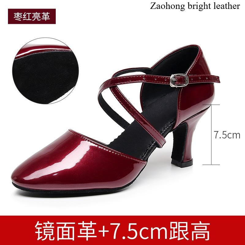 

Women Dance Shoes Latin Party Tango Jazz Elegant Dancing Shoes Lace-up Suede Sole Closed Toe Microfiber Leather 7 Colors 34
