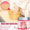 Rose & Sea Salt Foot Soak Salts 60g | Natural Exfoliating Dead Skin Remover, Soothing & Relaxing Bath Salts for Foot Care