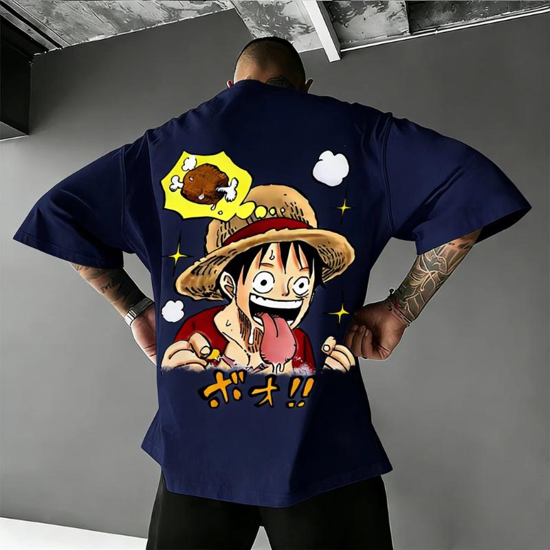 Oversized One Piece Anime Luffy T Shirt Men Women Summer 2026 Y2k Streetwear Casual Graphic Tee Loose Short Sleeve Tops Unisex
