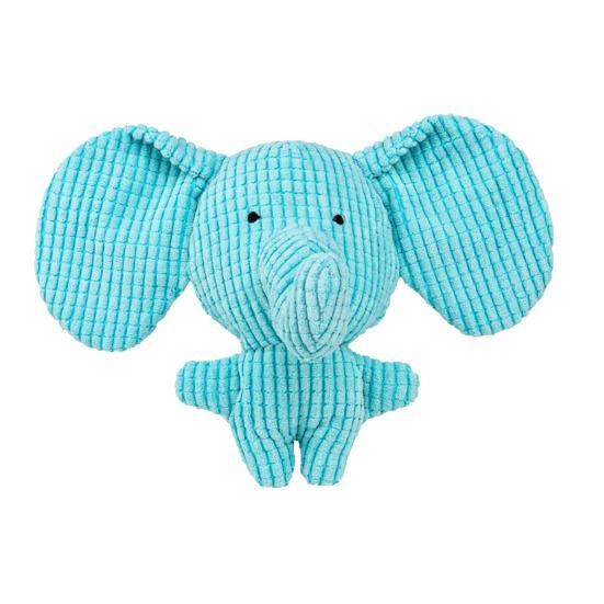 Dog Interactive Plush Toy Indestructible Stuffed Elephant Squeaky Wild Goose Puppy Teething Toy for Aggressive Chewers Stress Anxiety Relief