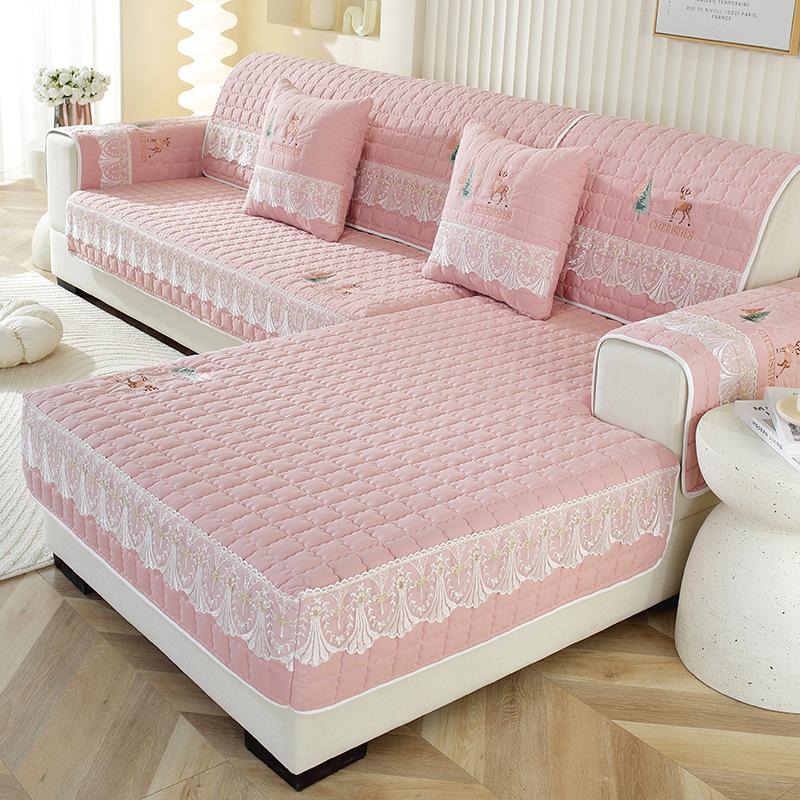 Embroidered Fabric Universal Non-Slip Thickening Sofa Cushion Simple Fashion Sofa Cover Baby Sling
