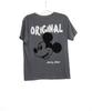 Disney Mickey Mouse Grey Original Graphic T-Shirt Short Sleeves Size M
