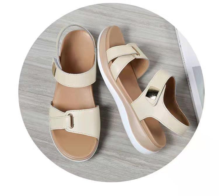 

2025 direct sales large size women s shoes 35-43 sandals women s 41-42 foreign trade soft sole non-slip thick sole beach shoes 43