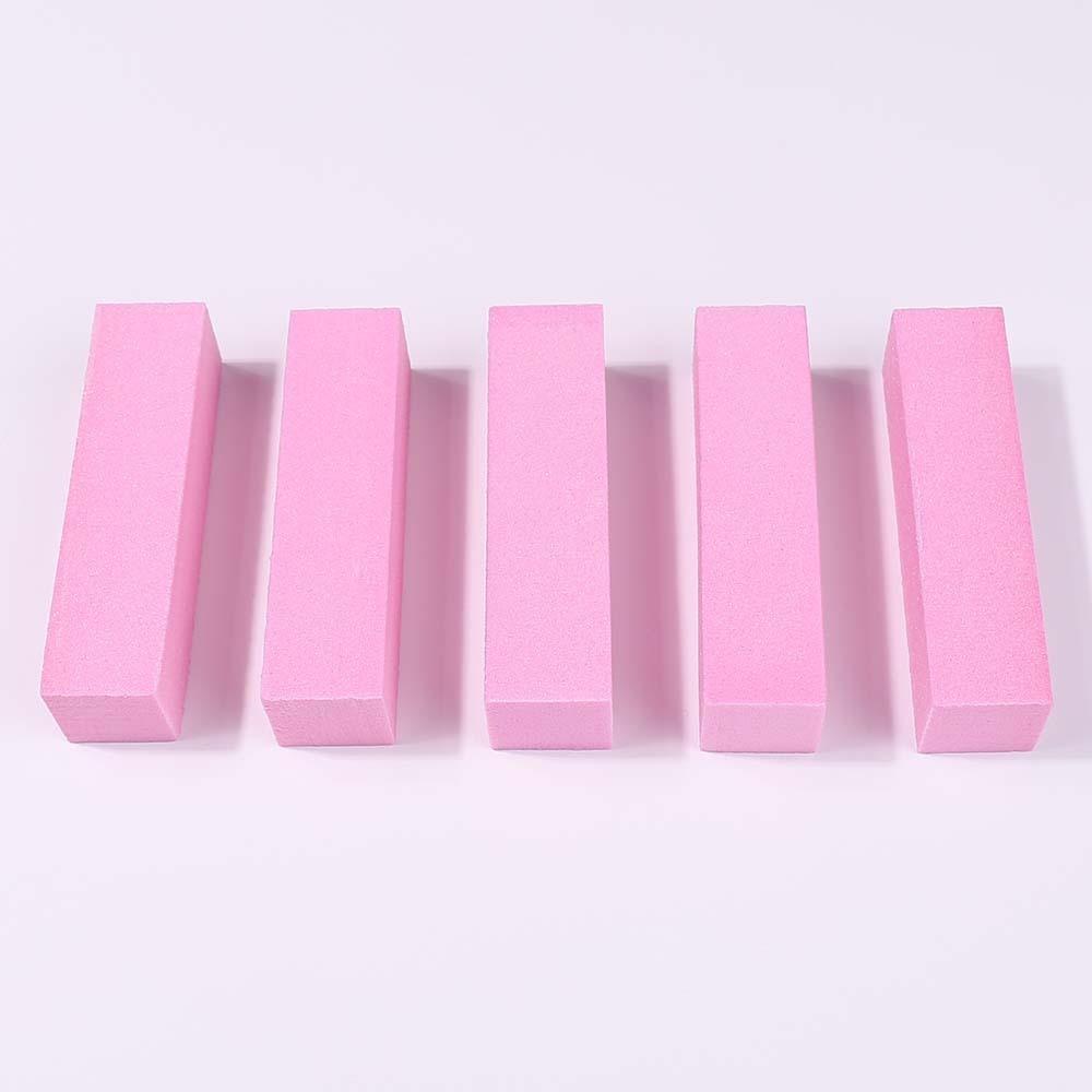 

Block Nail Buffers Rectangular Nail Care Tool Hot Nail Manicure Tools Kit for Nail 10PCS рожевий