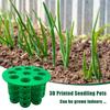 Gräslök Återväxt 3D-printat Gräslökskruka Lock 7 Hål eller 9 Hål