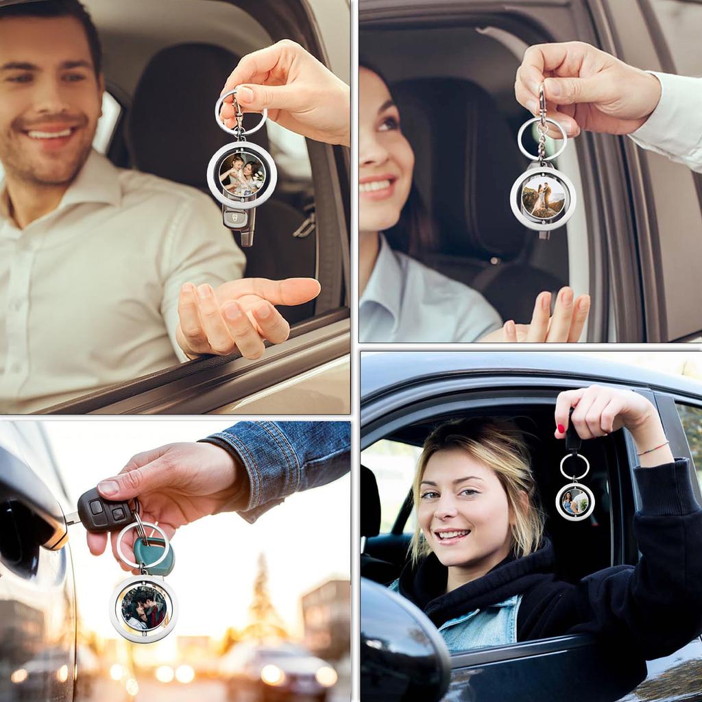 Edelstahl Metall Schlüsselanhänger Kann Für DIY Gravierte Gedenk-Schlüsselzubehör Verwendet Werden