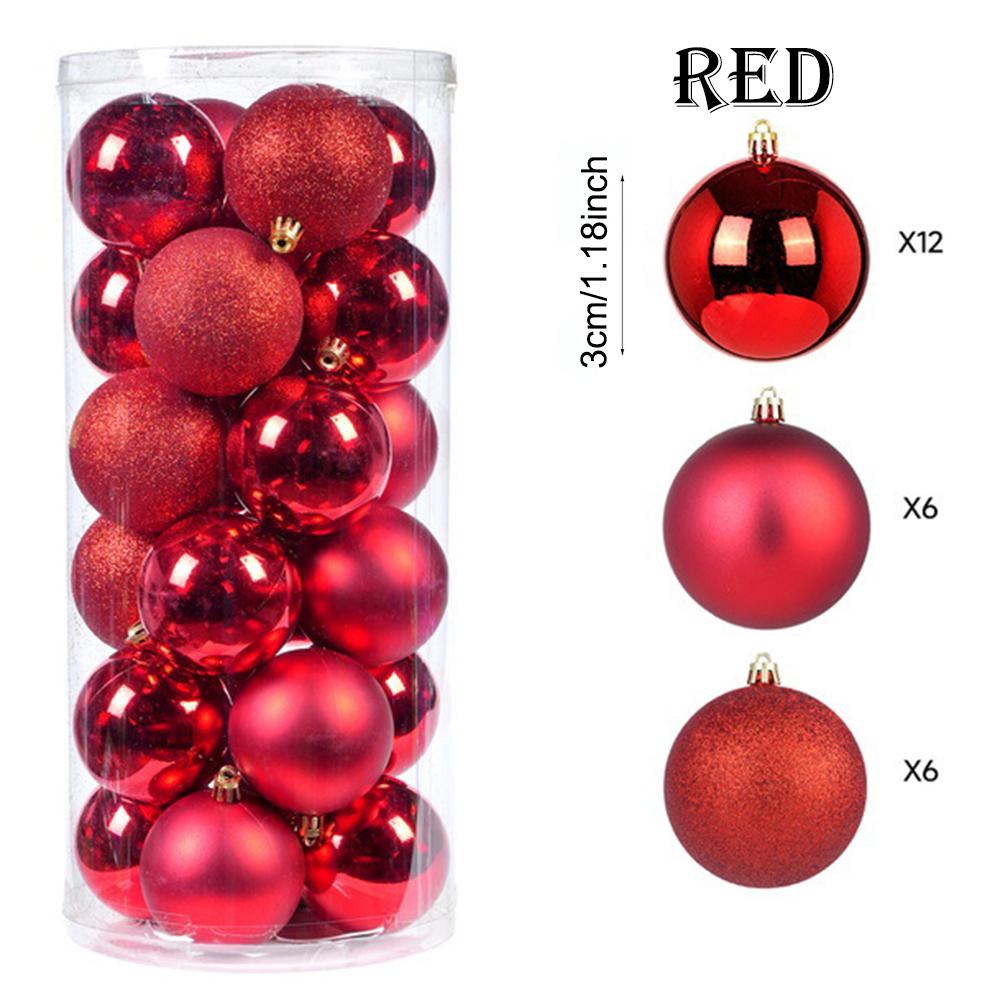 Shatterproof Xmas Tree Ball Ornaments Unbreakable Hanging Decorations for Christmas Holiday Wedding Party Decor