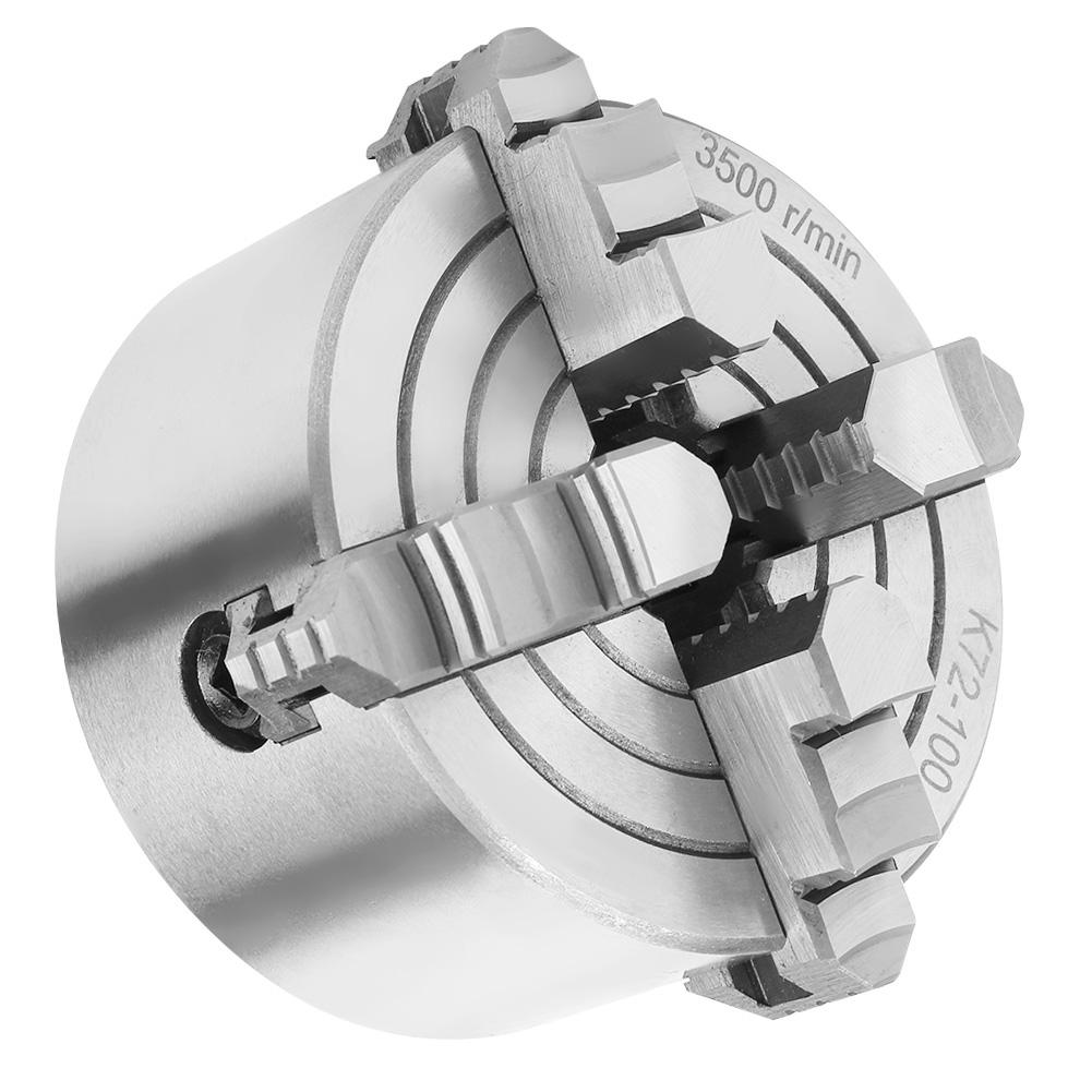 4inch SANOU K72 100 4 Jaw Independent Reversible Metal Lathe Chuck Turning Machine Accessories