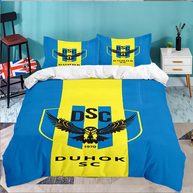 Duhok Dynamic Sports Emblem 3PCS Bedding set,Ideal for 1pc Duvet Cover And 2pcs Pillowcases Perfect for Fan gift,Ideal for Bedroom, Dormitory