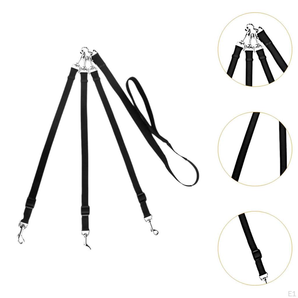 3 in 1 Dog Leash Detachable Belt, Sturdy, Adjustable,Triple for Large Medium Small