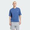 Originals ESSENTIALS T Shirts Men's Dark Blue Crew Neck Moderat