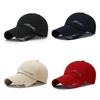 Unisex Adjustable Casual Summer Baseball Cap Black Sports Hat Sport Women Men