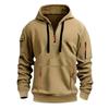 Men's Color Half-Zip Hoodie Men's Sports Plus Size Casual Sweatshirt