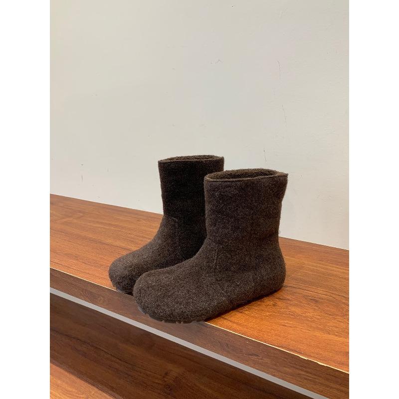 

Women s fashion lightweight height-enhancing soft sole winter warm fur one snow boots velvet lined non-slip casual sports cotton boots 40