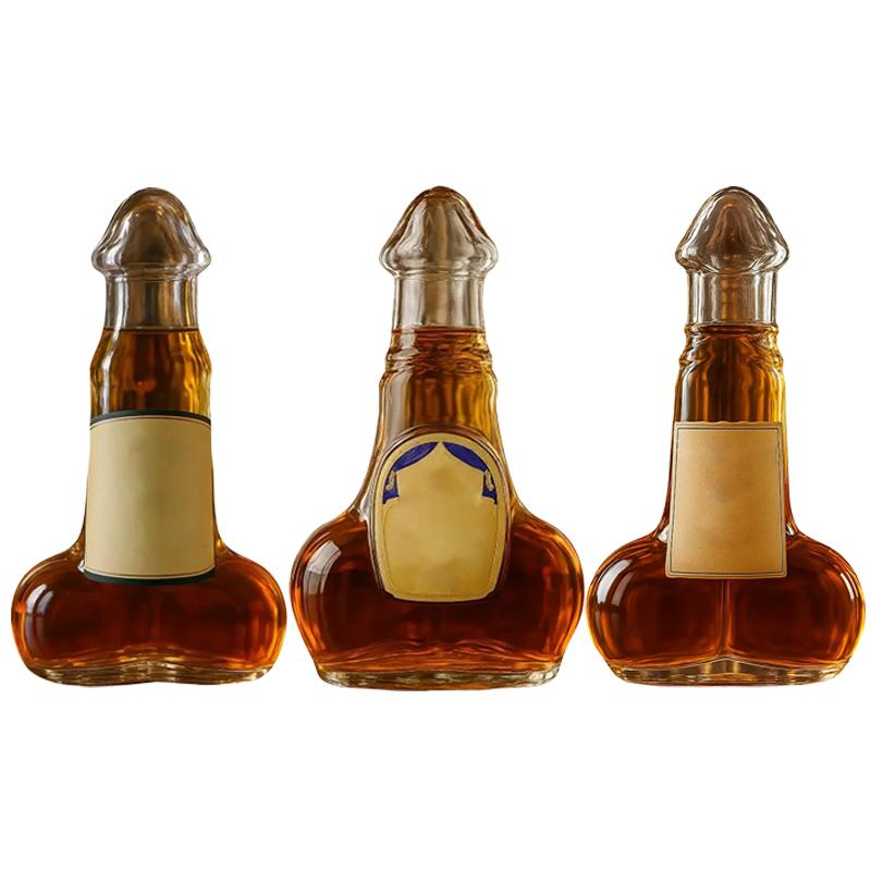 Creative Decanter Glass Interesting Wine Juice Glass Cup Whisky Champagne Brandy Funny Cocktail Mug for Bar KTV and Night Show