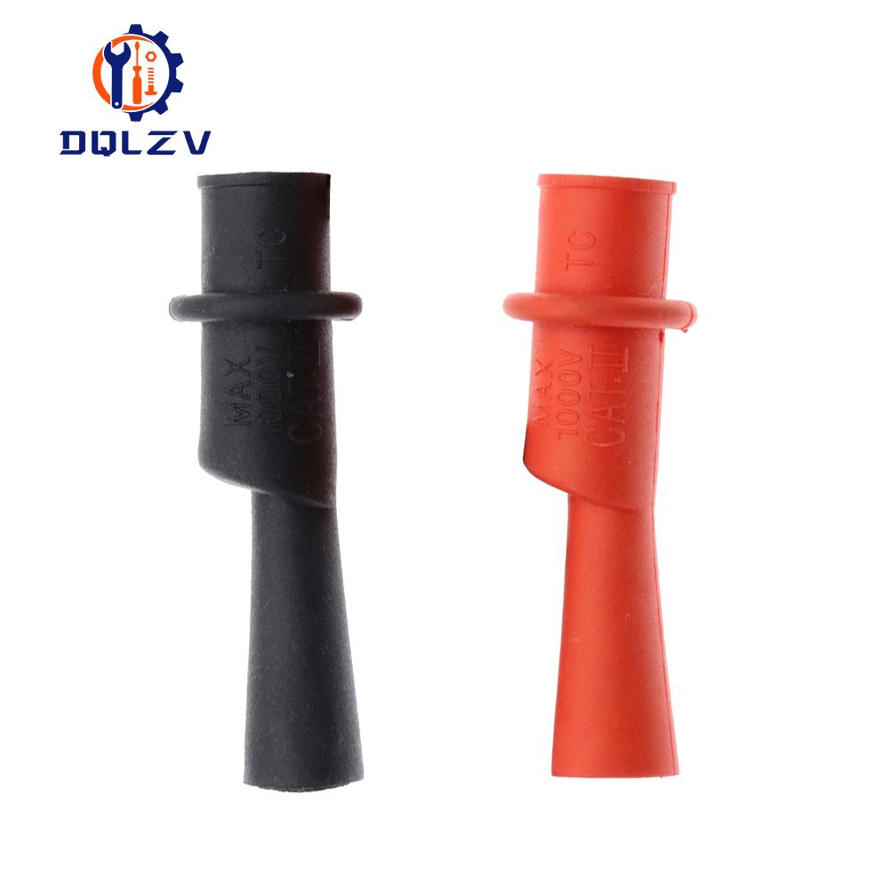 2PCS Crocodile Alligator Clips Clamps for Multimeter Tester Probe Insulated Crocodile Test Clip Connector