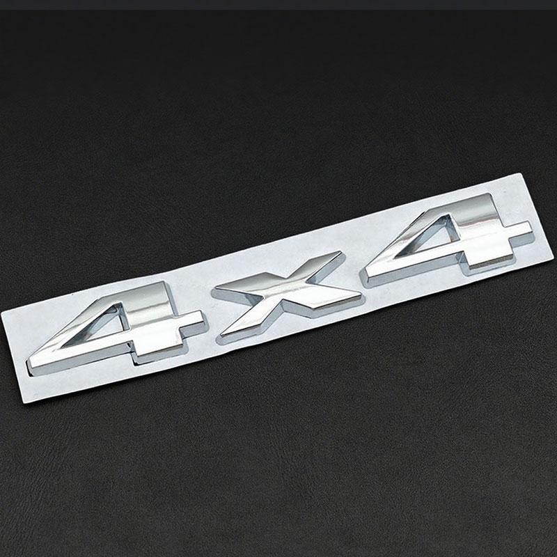 3D Metal Self-Adhesive 4X4 Logo Emblem Car Rear Trunk Sticker Badge for Jeep Grand Cherokee Wrangler Compass Accessories qa1