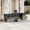 VidaXL Garden Lounge Set with Cushions 8 Pcs, Patio Sofas, Patio Furniture Set, Outdoor Furniture, Grey 3263208