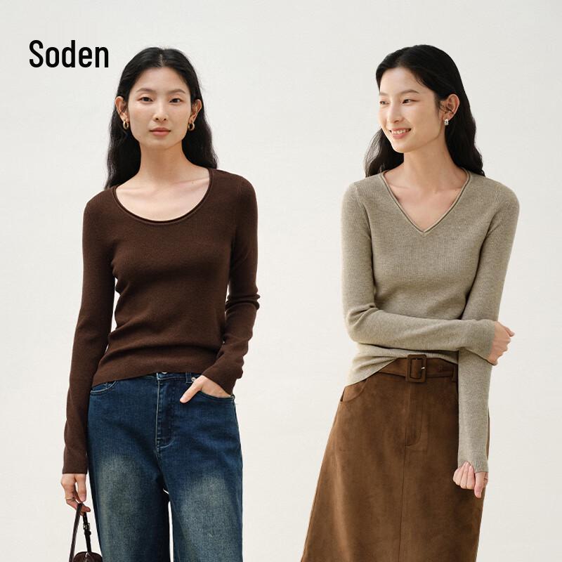 

White Allusion Merino Wool Blend Thermal Knit Top L