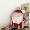 Schoolbag Schoolbag Female Student Korean Version High School Contrasting Color Large Capacity Girl Ulzzang New Junior High School Backpack Ins 