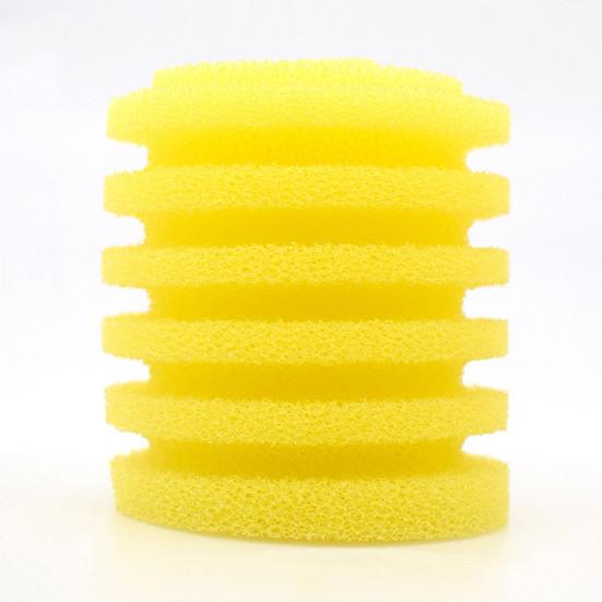 Filterschwamm, dicker, starke Adsorptionskraft, universeller, runder, gelber Aquarium-Filterschaum