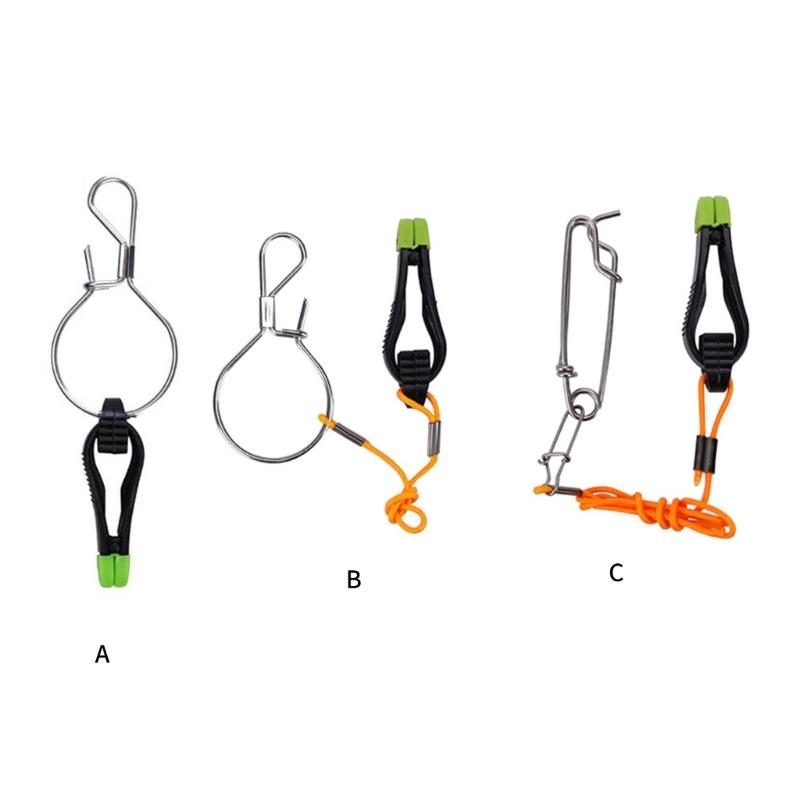4pcs Fishing Downrigger Release Snap Fishing Tackle Weights Clip Clamp Power Grip Line Release Clip