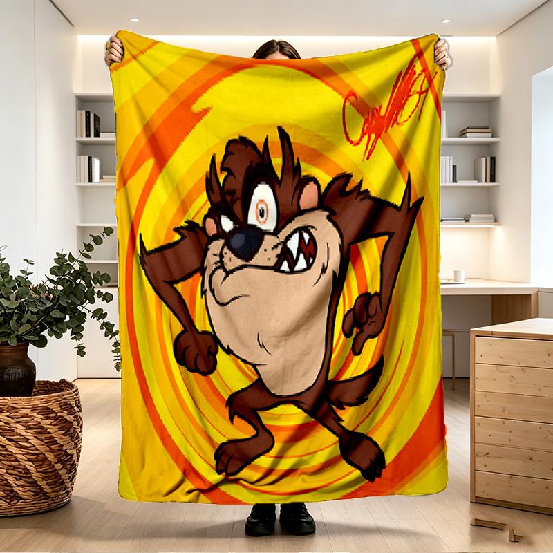 Tasmanian Devil Print Blanket - Soft & Comfortable, for Bedroom, Travel, Sofa, Home Decoration - Birthday Christmas Gift for Friend
