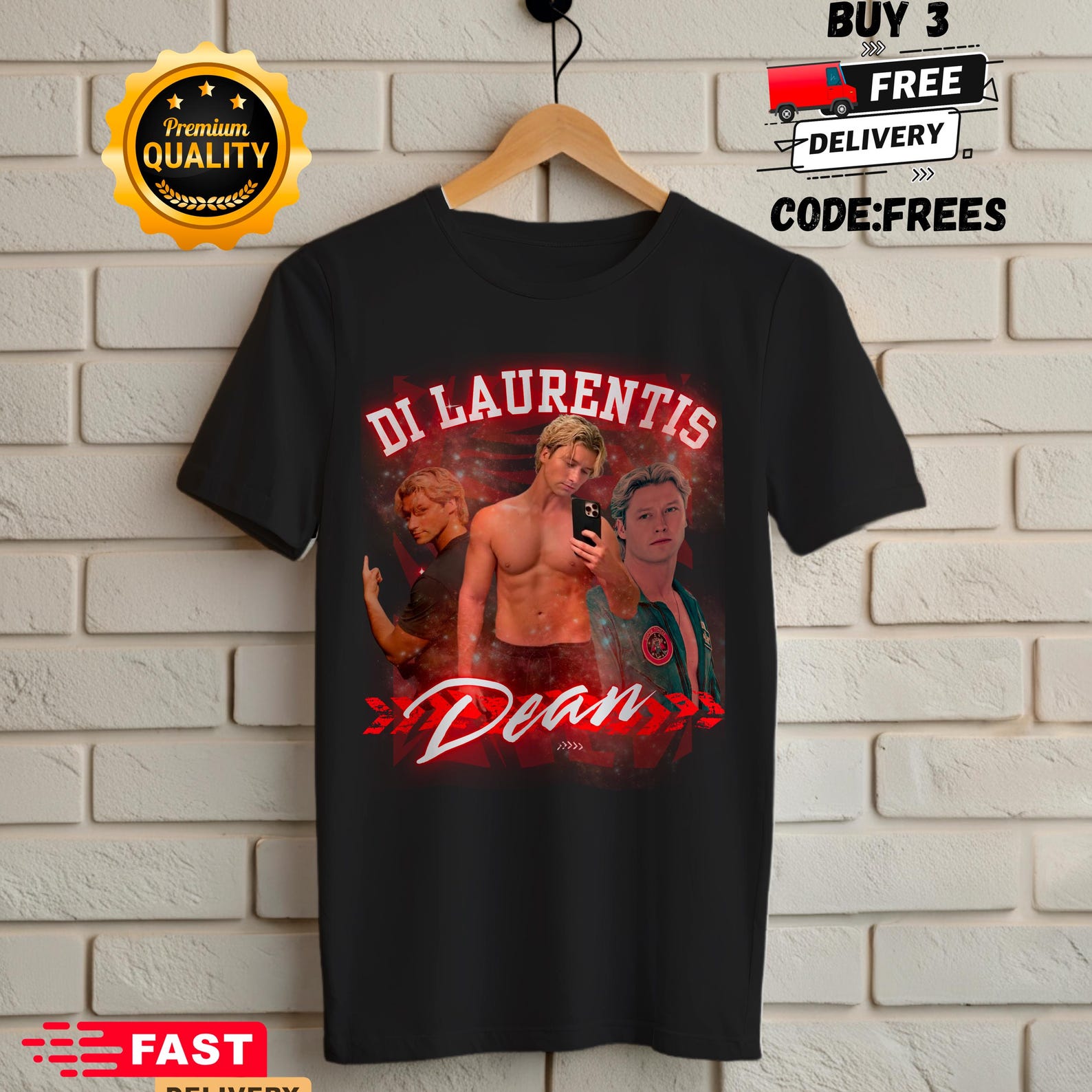 Dean of Laurentis Shirt, Hockey Romance Fan Gift, Gift for Fan, Dean of Laurentis Off Campus Tee, Oversized Cotton Unisex Tee S