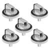 5 Pieces Universal Switch Knobs Oven Stove Knob Assembly Easy To Install Durable Metal Material for W10284885 Model