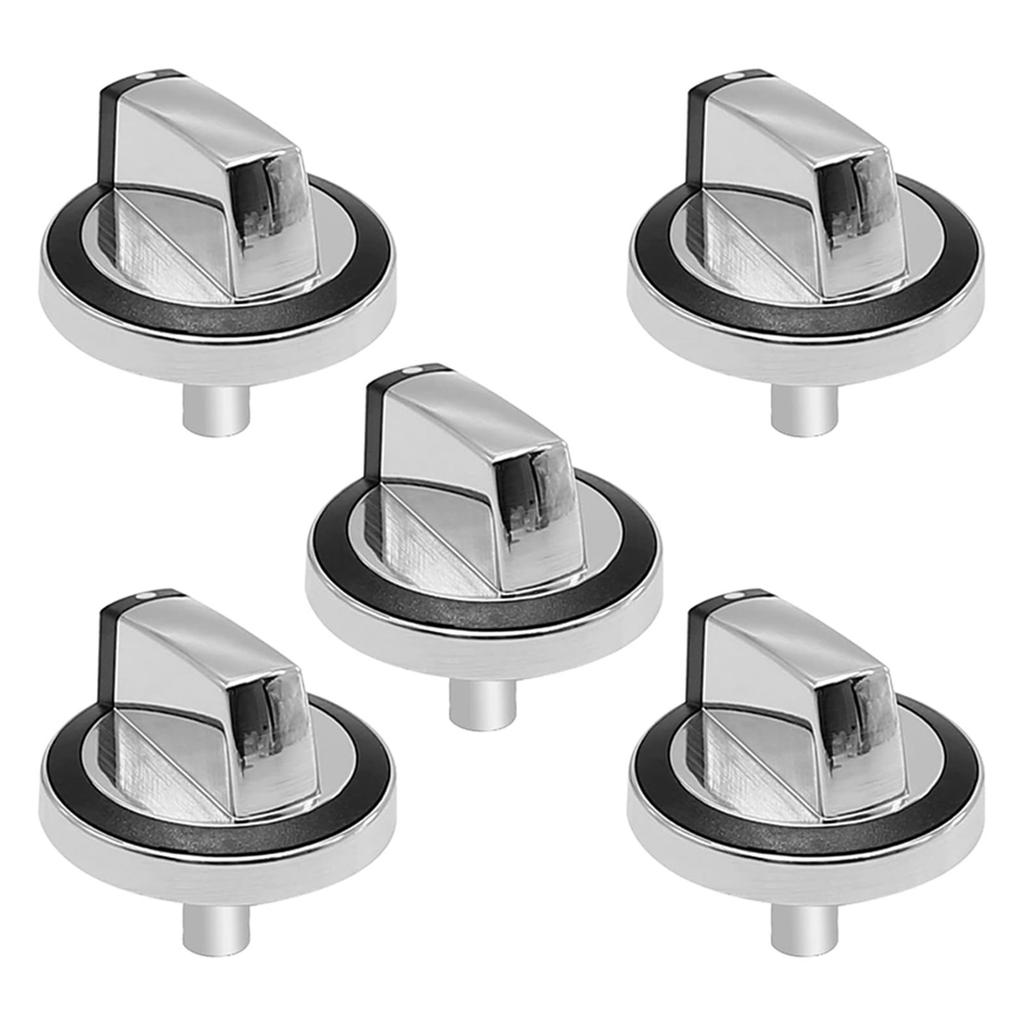5 Pieces Universal Switch Knobs Oven Stove Knob Assembly Easy To Install Durable Metal Material for W10284885 Model