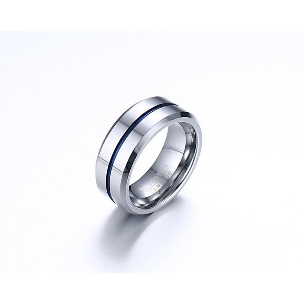 Anello Apribottiglia in Acciaio al Tungsteno 8mm Gioiello da Uomo alla Moda Accessorio di Moda Resistente