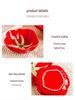 Tomato Ceramic Tableware: Tomato-Shaped Dinner Plates, Heart-Shaped Dessert Bowls, Festive Fruit Plate, Red Storage Jar.