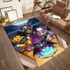 Halloween Night Creatures Square rugs are a great choice for living rooms, bedrooms, home décor, and as gifts.