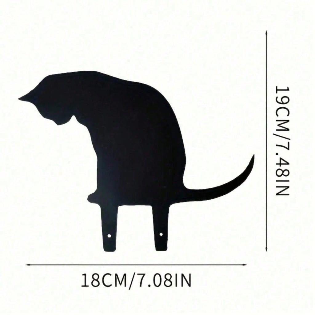 Gothic Black Cat Metal Wall Art, Spooky Weather-Resistant Halloween Decor for Patio & Bedroom