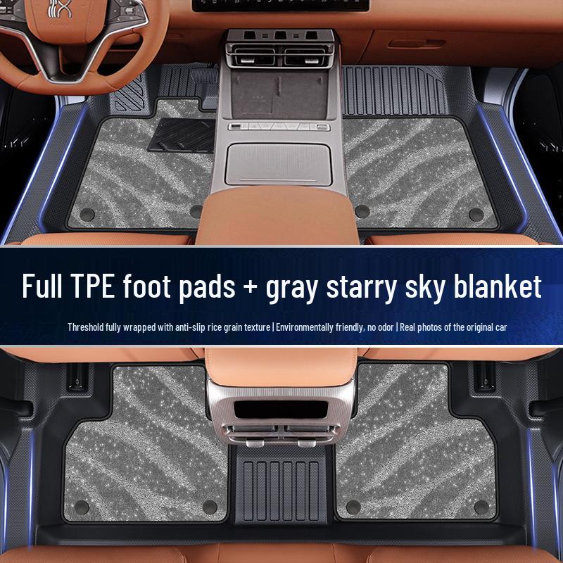 Yongjue TPE Floor Mats for BYD Han L - Full Coverage Car & Door Sill Accessories
