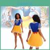 Elegant Halloween Snow White Dress Cosplay Costume For Adults With Accessories