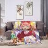 Umamusume Pretty Derby Cartoon Blanket Coral Fleece Plush Summer Breathable Warm Throw Blankets for Bedding Travel Rug Piece