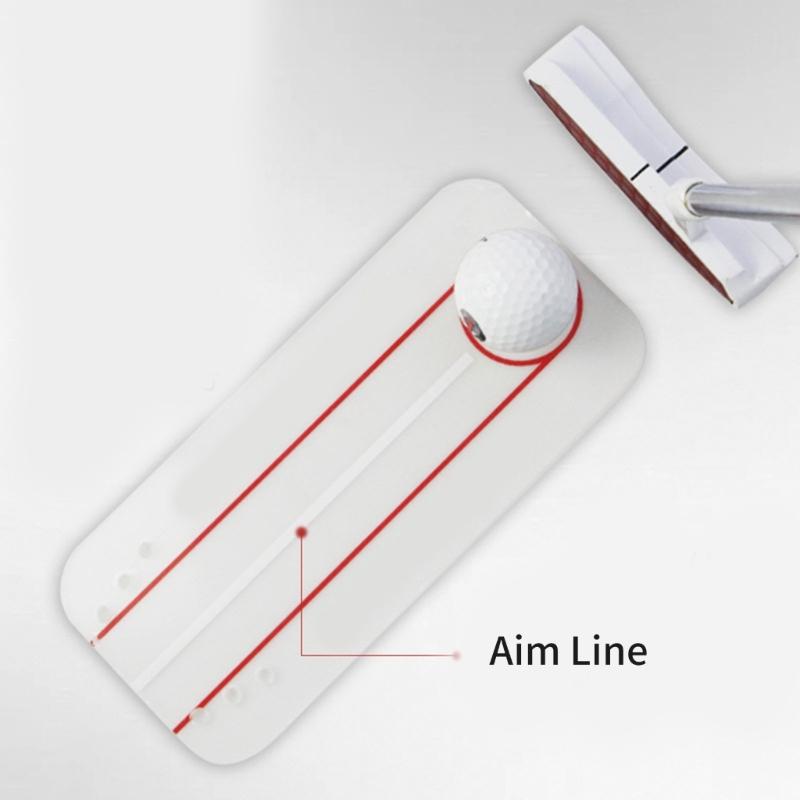 Golf Mini Putting Mirror Acrylic Golf Alignment Training Kits Teaching Equipment Putting Postures Correction Tool