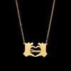 Atoztide 2022 New Customized Name Necklace Stainless Steel Letter Summer Choker Chain Pendant for Women Nameplate Gift