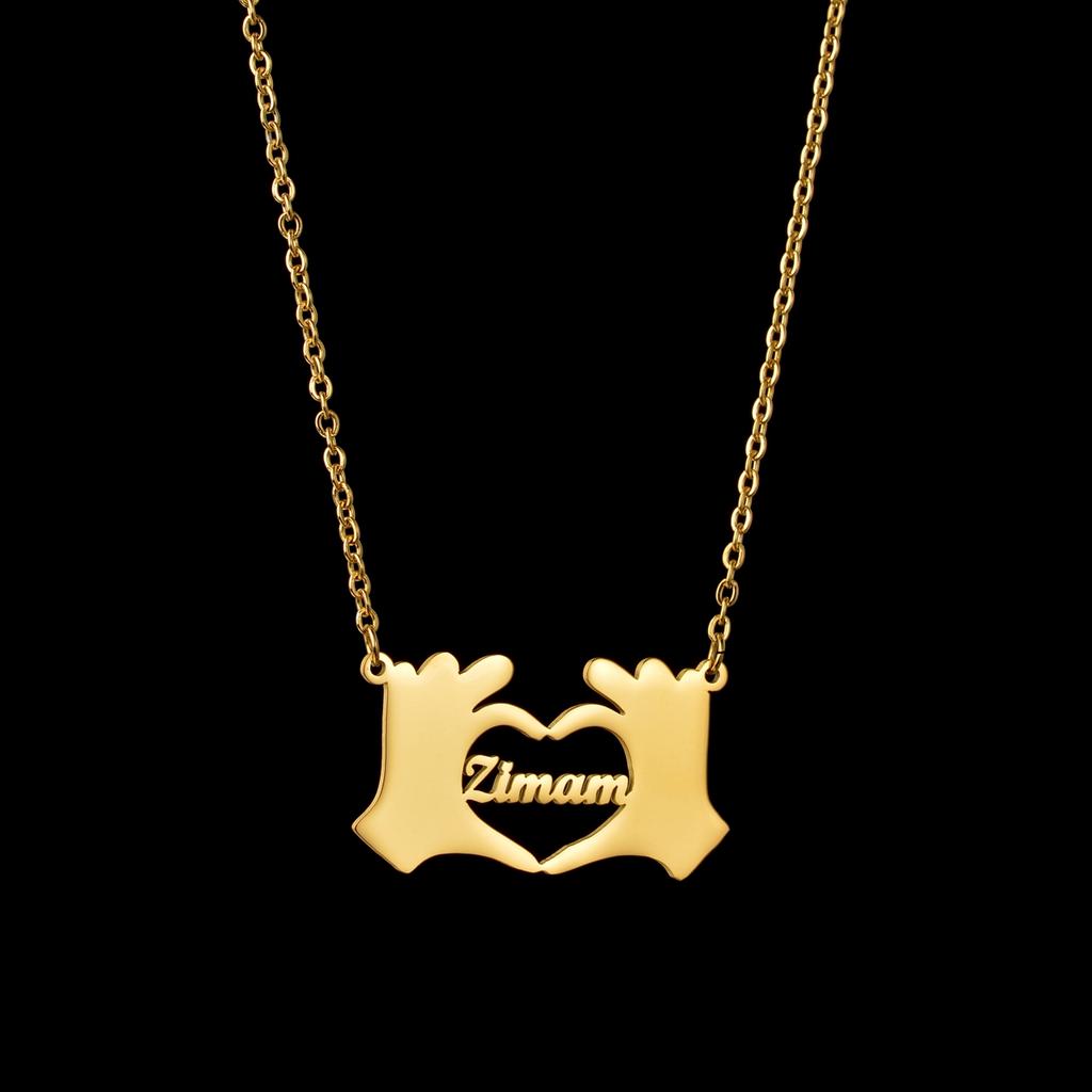 Atoztide 2022 New Customized Name Necklace Stainless Steel Letter Summer Choker Chain Pendant for Women Nameplate Gift