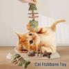 Katzen Zahngesundheit Spielzeug Natürliches Katzen Kauspielzeug Natürlicher Fischknochen Katzenminze Silberwein Kauspielzeug Katzen Zahngesundheit Hilfe Anreicherung