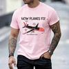 Unisex Funny How Planes Fly Graphic T Shirt Aviation Pilot Lover Gift Short Sleeve Oneck Tees Casual Streetwear Airplane Tshirt