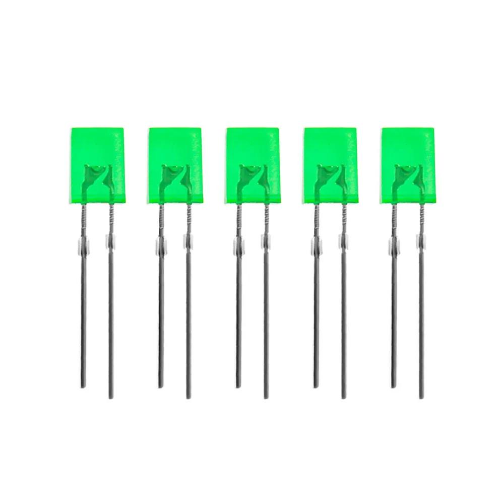 100PCS Square 2*5*7mm LED Light-emitting Diode 2X5X7mm LED Diode Red Yellow Green Blue White Diodes for DIY Electronic