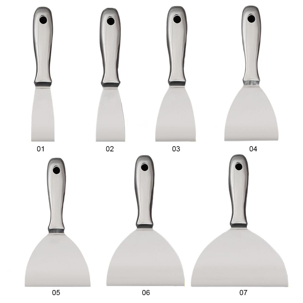 One-Piece Stainless Steel Putty Knife Scraper Spatula Putty Painter Paint Tool Plaster Shovel Clean Spatula Construction Tool