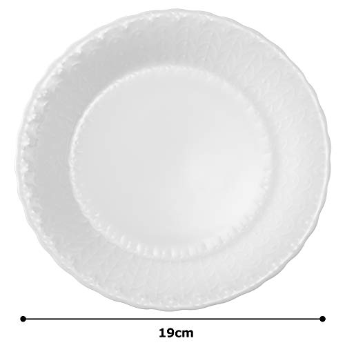 NARUMI Silky White 19cm Bone China Cake Plate 9968-1526