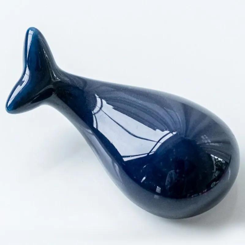 

Керамическая подставка для палочек для еды, настольная вилка, китайский декор, столовая посуда, маленькая китовая милая ложка, товары для дома, керамический аксессуар YLE395 #1