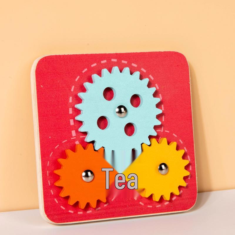 Montessori Pädagogischer Kühlschrankmagnet Busy Board für Kinder - Magnetisches Holzspielzeug für frühes kognitives Lernen.