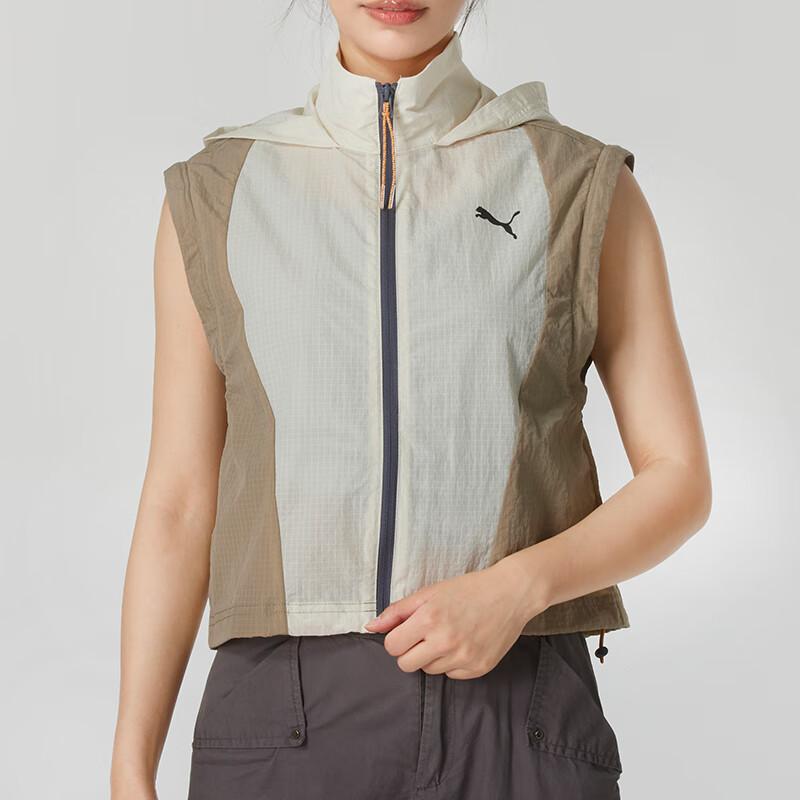 Puma Color Block Reversible Hooded Casual Jacket Women Jackets Brown 628979-87